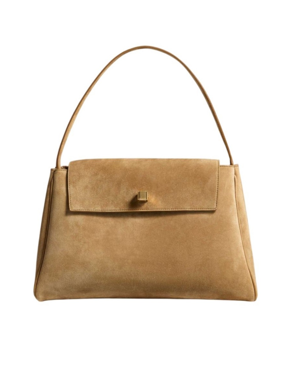 KHAITE AUDREY TOP HANDLE BAG in Mud Suede NEW - Picture 12 of 16